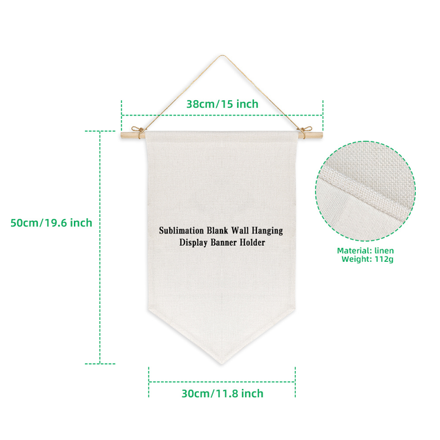 Sublimation Blanks Linen Decorate Flag - 50x32cm | Printing 1 Side - By INNOSUB USA