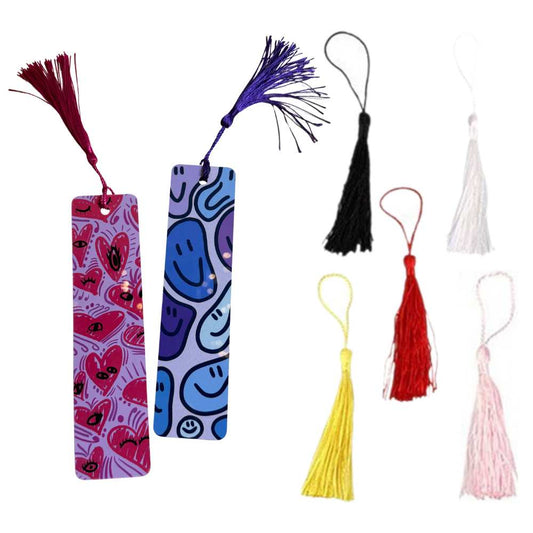 Sublimation Blanks Aluminum Bookmark with Tassel