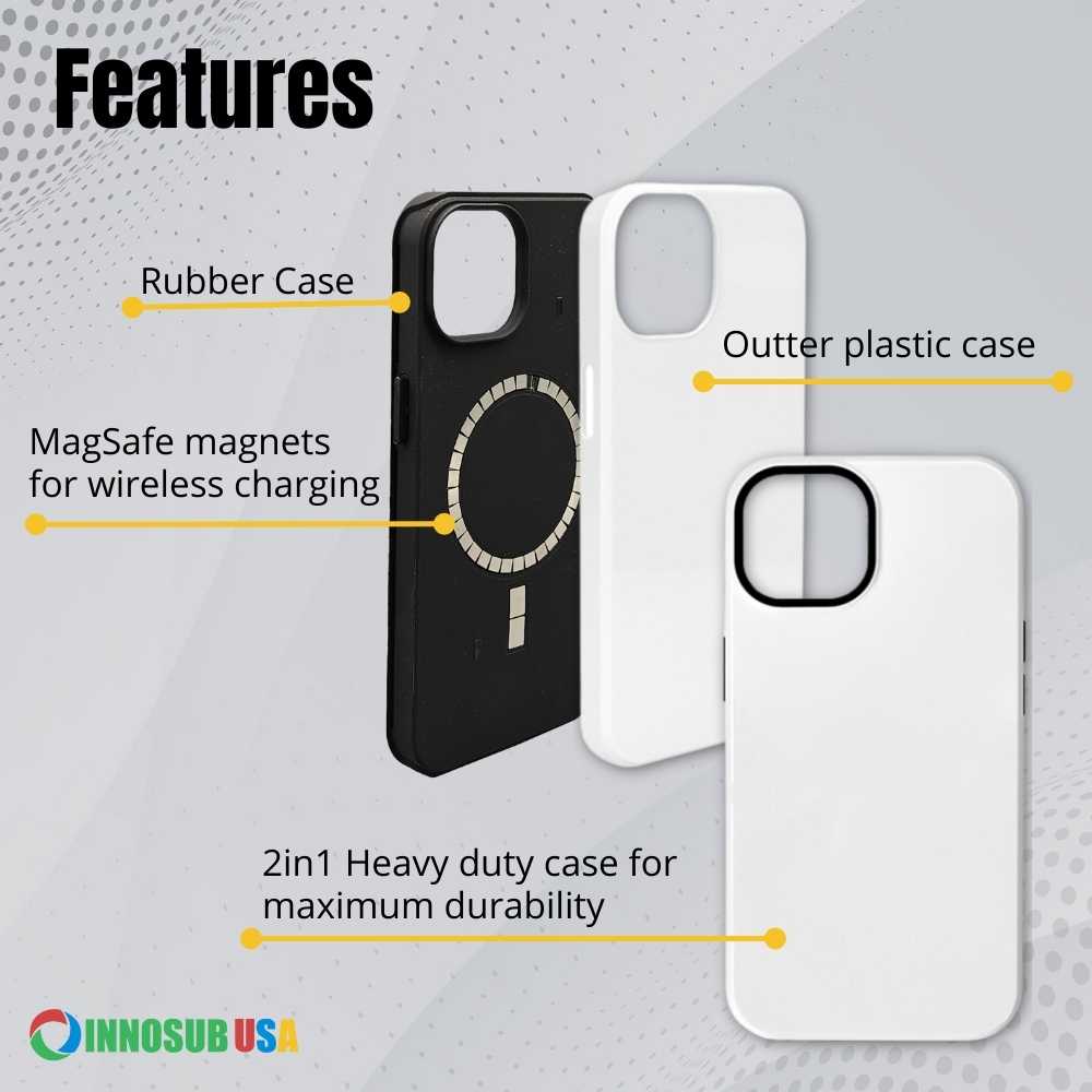 3D Sublimation magsafe blank cases for iphone 14 by innosub