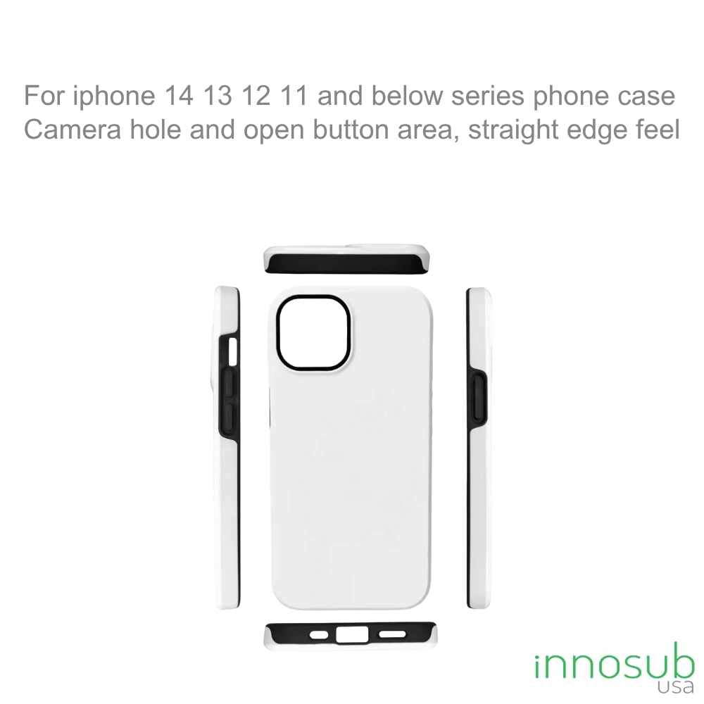 Sublimation Blanks 3D Magnetic Phone Cases for iPhone 12 13 14 15 16 |  2in1 Tough Case