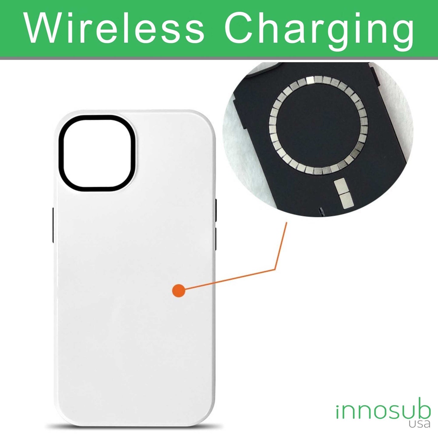 Sublimation Blanks 3D Magnetic Phone Cases for iPhone 12|13|14|15|16|17: 2-in-1 Tough Case