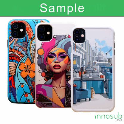 Sublimation Blanks 3D Magnetic Phone Cases for iPhone 12 13 14 15 16 |  2in1 Tough Case