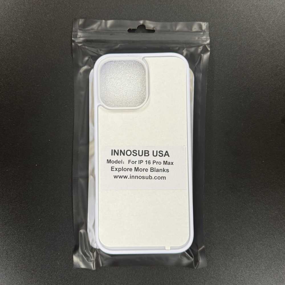 Sublimation Phone Rubber Cases for iPhone 16/15/14/13/12/11 | Aluminum Insert