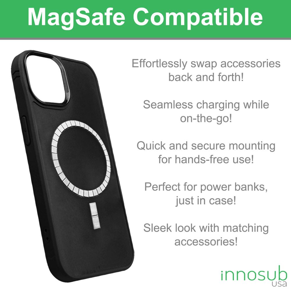 Sublimation Blanks 2D Magnetic Rubber Cases for iPhone 12|13|14|15