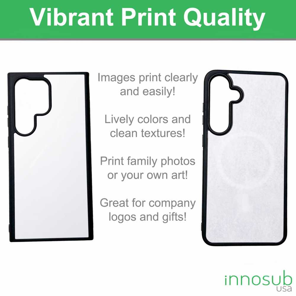 Sublimation Blanks 2D Magnetic Rubber Cases for Samsung Galaxy S25 S24 Ultra | Plus