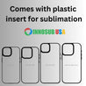 Sublimation Blanks 2D Magnetic Rubber Cases for iPhone 15 | 15 Plus | 15 Pro | 15 Pro Max