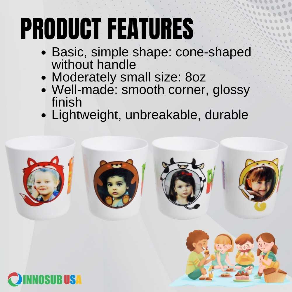 Sublimation Kid's 8oz Cup Innosub USA art supply
