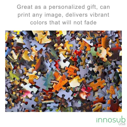 Sublimation A4 jigsaw Puzzle Blanks | White Glossy 98 Pieces | 8x11.5" | By INNOSUB USA