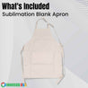 Sublimation blank kids apron