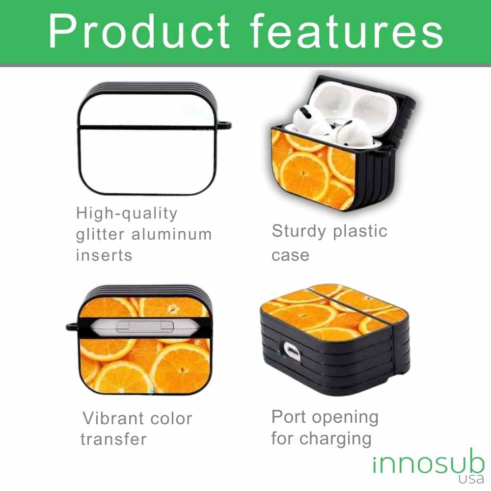 Sublimation Blanks AirPods Case 4 / 3 / 2 / 1 / AirPods Pro | Plastic Case & Rubber Case