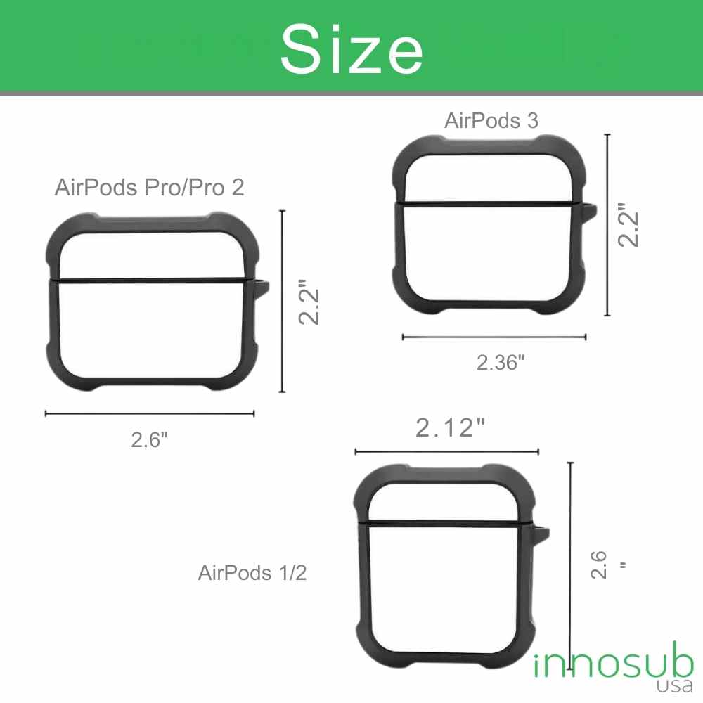 Sublimation Blanks AirPods Case 4 / 3 / 2 / 1 / AirPods Pro | Plastic Case & Rubber Case