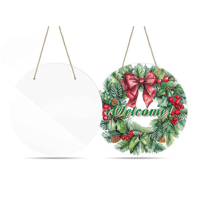 Aluminum Sublimation Door Hanger - Circle 10 Inch