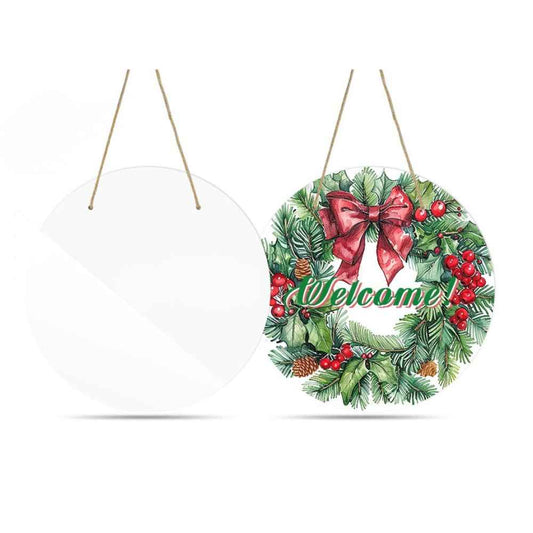 Aluminum Sublimation Door Hanger - Circle 10 Inch