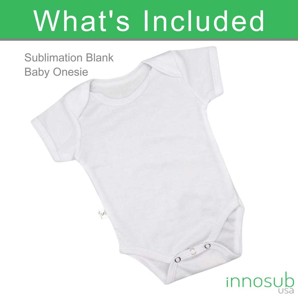 Sublimation Blank Baby Onesie Polyester White 100% polyester by INNOSUB USA