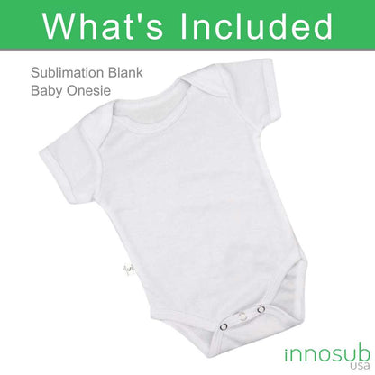 Sublimation Blank Baby Onesie Polyester White 100% polyester by INNOSUB USA