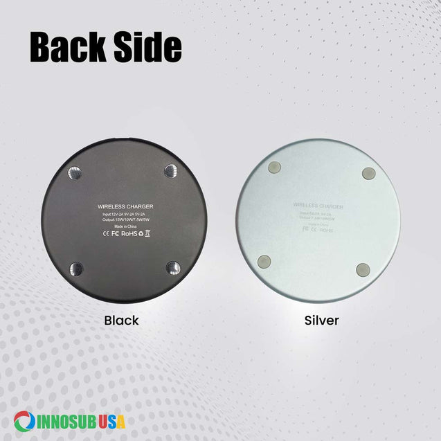 Sublimation Wireless Charger Pad – 10W Sublimation Fast Charge LED Pad Compatible with iPhone, Samsung