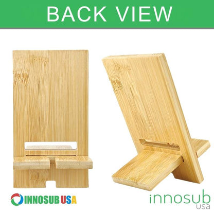 Sublimation Blanks Bamboo Mobile Phone Stand-Holder For iPhone/Android