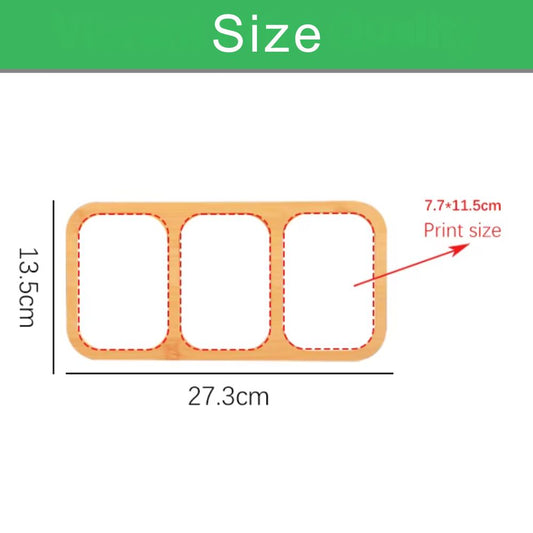 Bamboo Photo Frame - 3 Ovals
