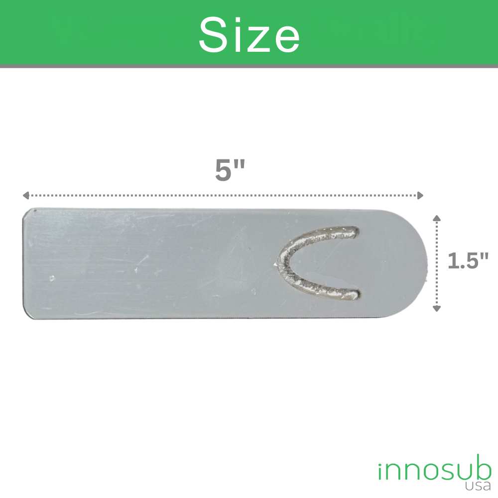 Sublimation Blanks Aluminum Bookmark 5" Two Sided