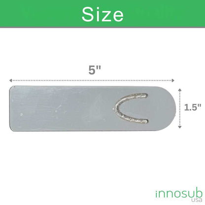 Sublimation Blanks Aluminum Bookmark 5" Two Sided