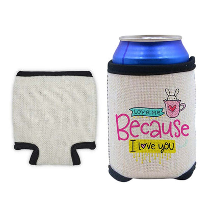 Linen Sublimation Can Cooler 12 oz