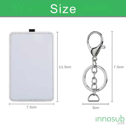 Sublimation Blanks Card holder keychain & Bag Tag