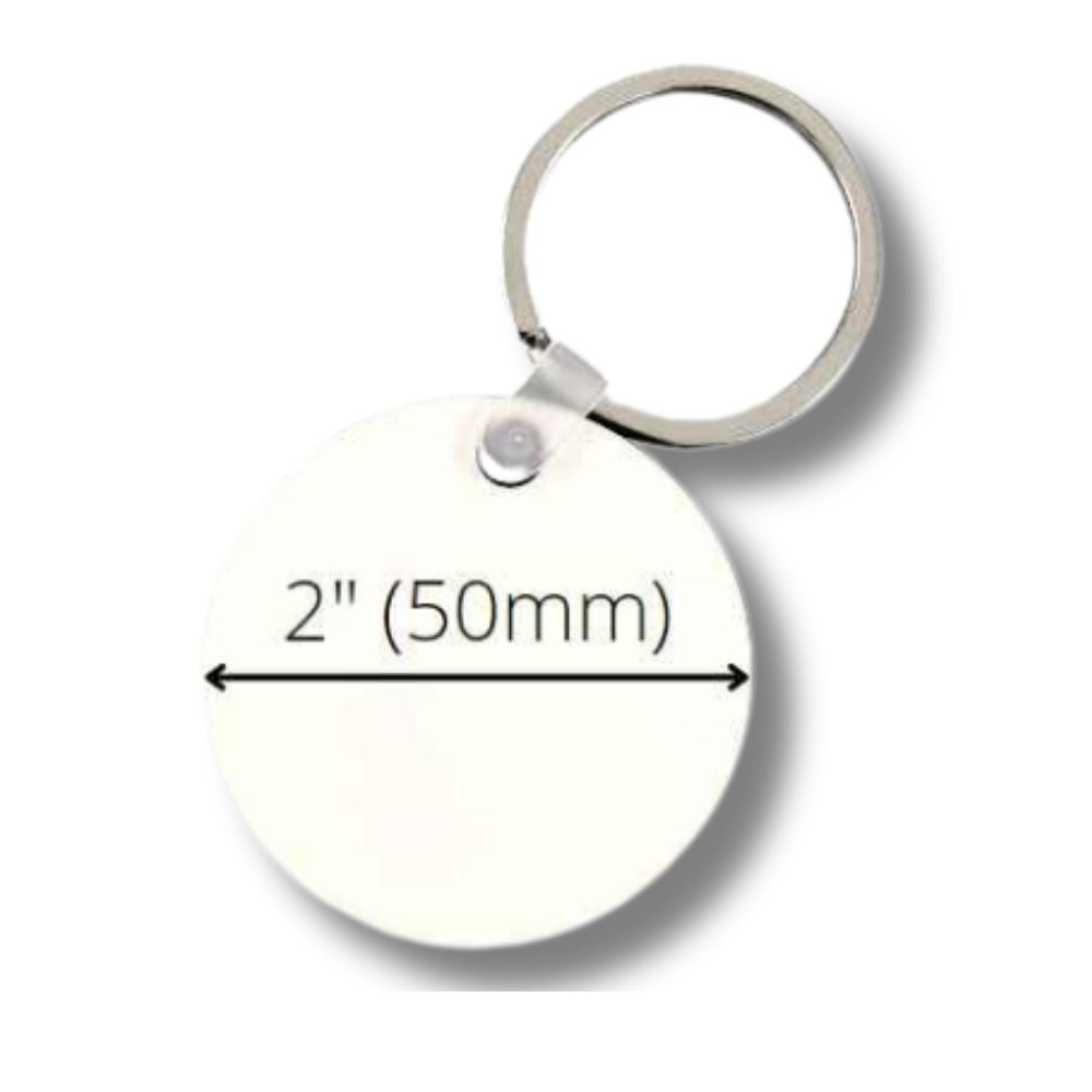 Sublimation Printing MDF Keychain Blank - 2 Sided | Custom Keychain | Sublimation Keychain | Heat Transfer Keychain by INNOSUB USA