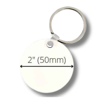 Sublimation Printing MDF Keychain Blank - 2 Sided | Custom Keychain | Sublimation Keychain | Heat Transfer Keychain by INNOSUB USA