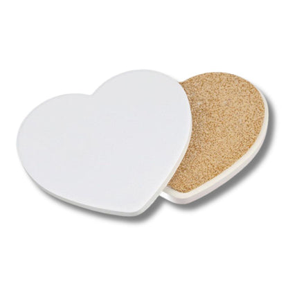 Heart Sublimation MDF Coaster with Cork Base | DIY by INNOSUB USA