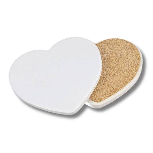 Heart Sublimation MDF Coaster with Cork Base | DIY by INNOSUB USA