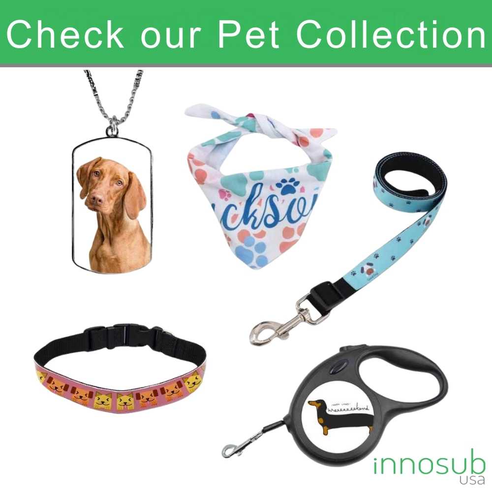 Sublimation Dog Tag Necklace Blank - 2 Sided | Custom Military Id |  Sublimation Pet ID by INNOSUB USA