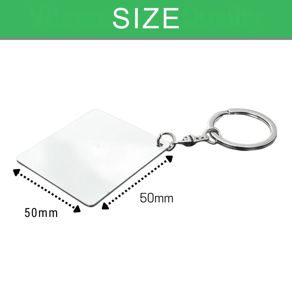 Double-sided Aluminum Keychain