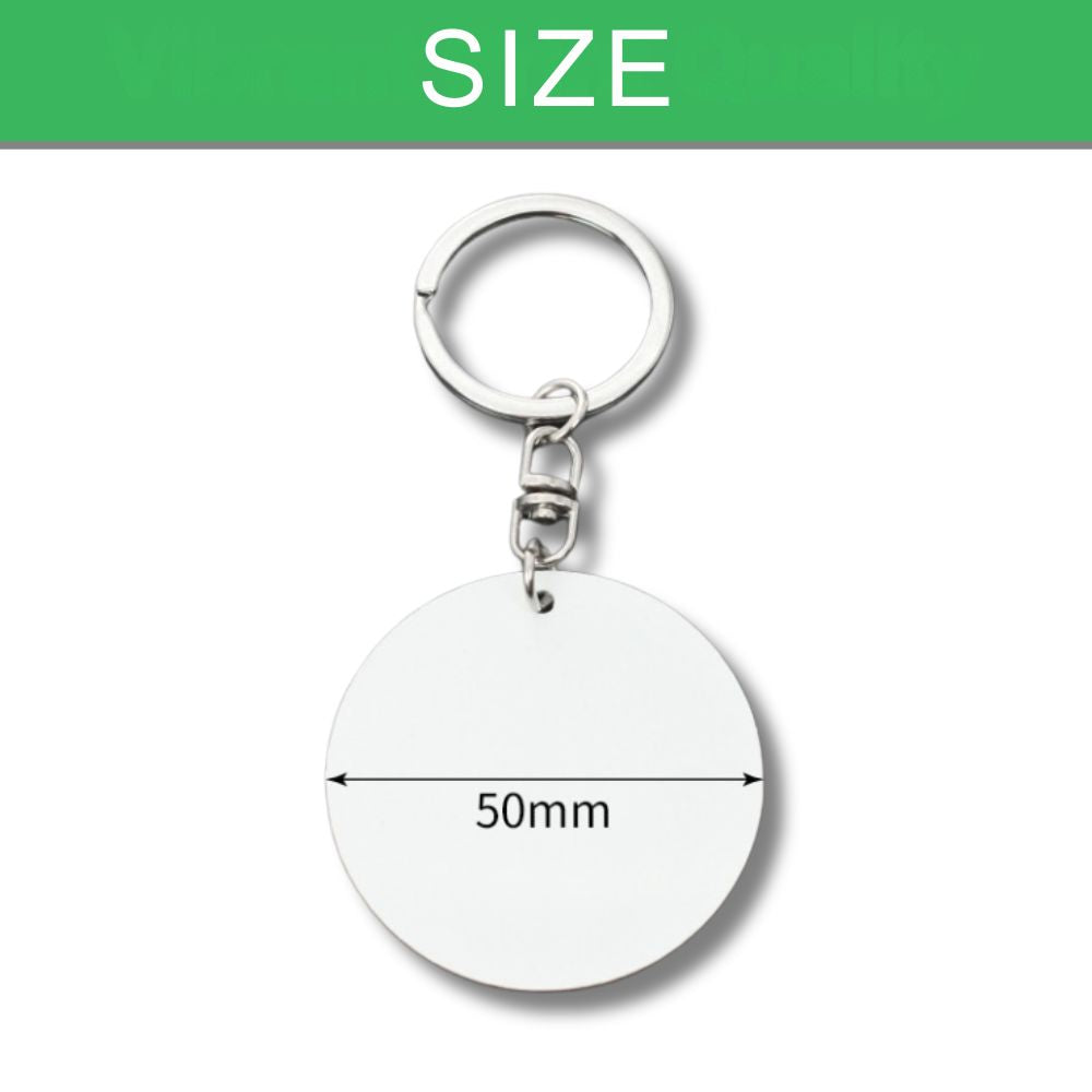 Double-sided Aluminum Keychain