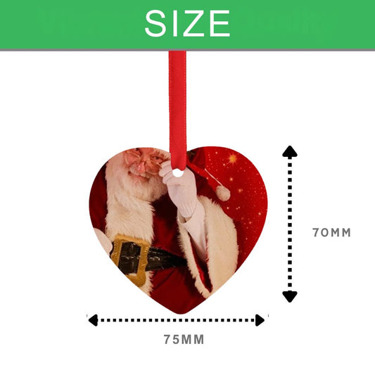 Double-sided Aluminum Ornament - Heart