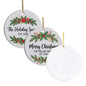 Double-sided Ceramic Ornament - Round