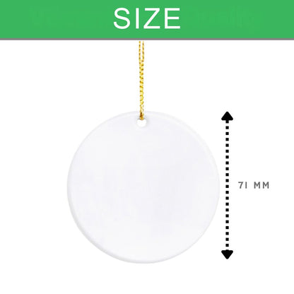 Double-sided Ceramic Ornament - Round