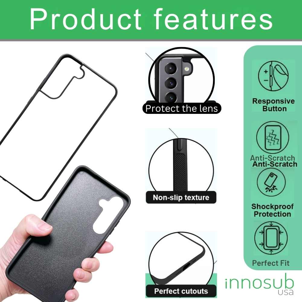 Sublimation Blanks Samsung Galaxy Phone Cases for S25 S24 S23 S22 S21 S20 FE | Ultra | Plus | Rubber