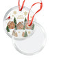 Single-sided Frosted Glass Ornament - Round