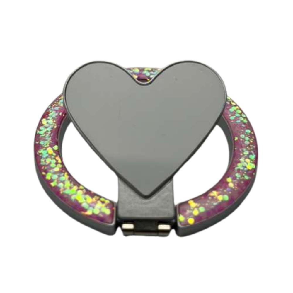 Sublimation Blanks Heart Sparkle Ring With Magnet