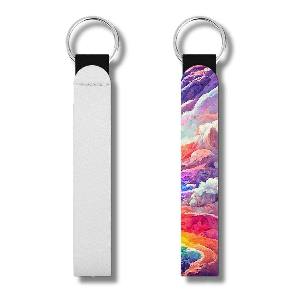 Sublimation Blanks Neoprene Wristlet Keychain