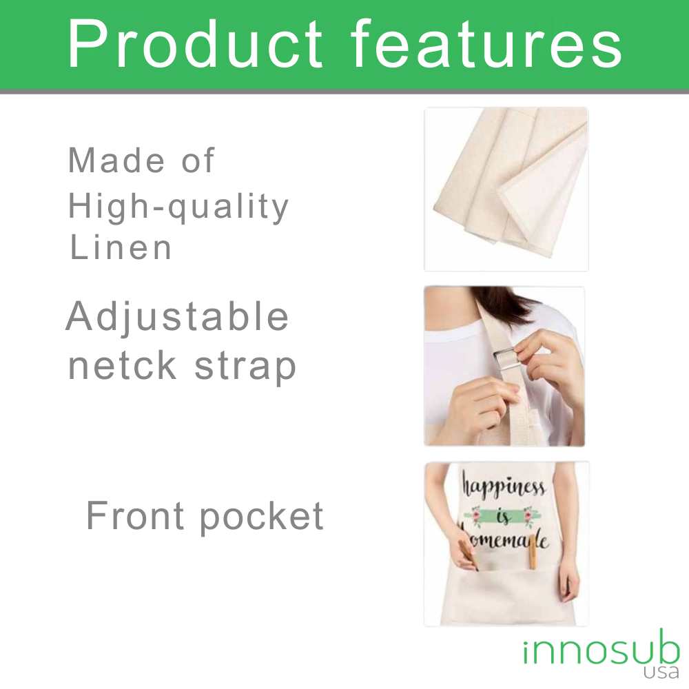 Sublimation Blanks Apron for Kids Linen | Kids Apron | Custom Cooking Apron |  INNOSUB USA
