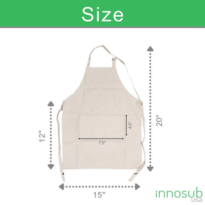 Sublimation Blanks Apron for Kids Linen | Kids Apron | Custom Cooking Apron |  INNOSUB USA