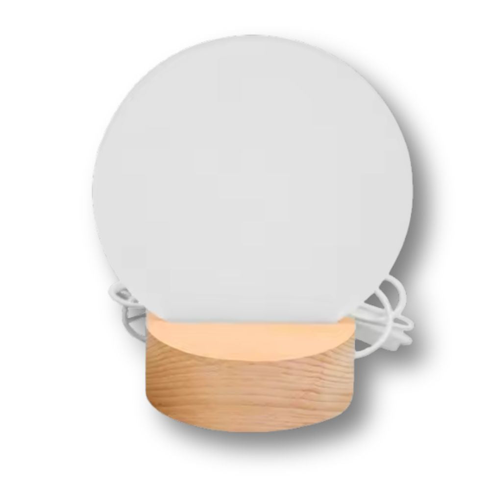 LED Acrylic Photo Frame With Wood Stand