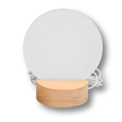 LED Acrylic Photo Frame With Wood Stand