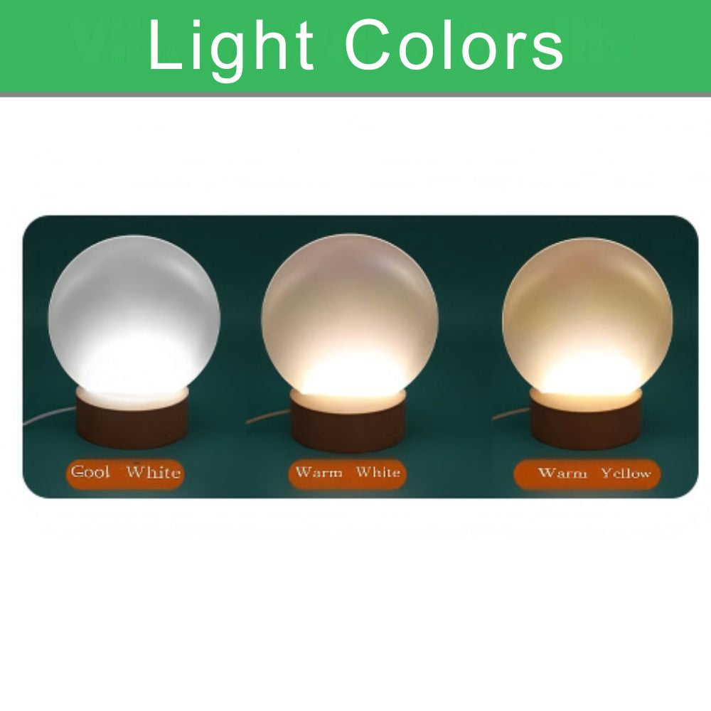 LED Acrylic Photo Frame With Wood Stand