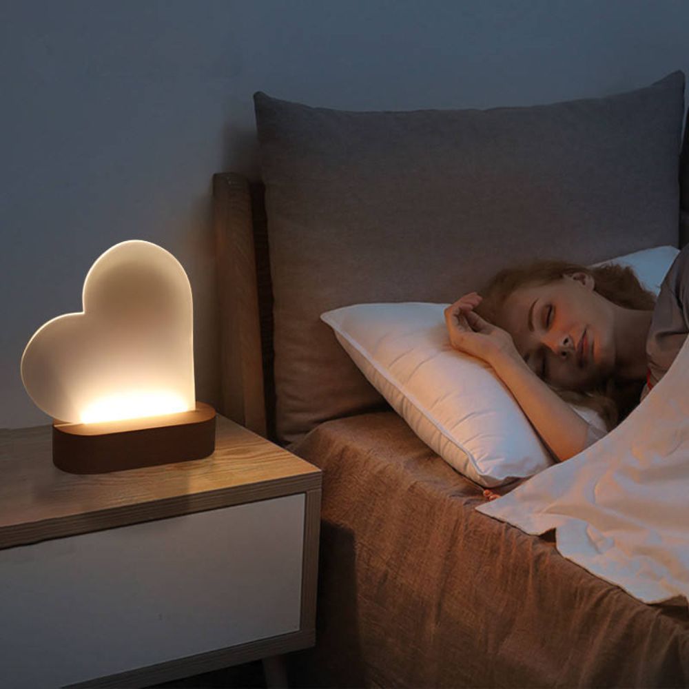 LED Acrylic Photo Frame With Wood Stand