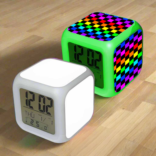 Sublimation Blanks LED Alarm Clock | With 3 Aluminum Inserts