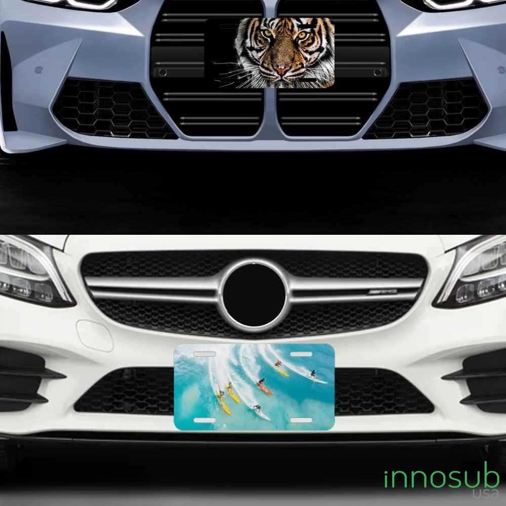 Sublimation License Plate Blank - White Gloss 12"x6" by INNOSUB USA