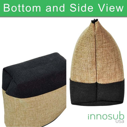 Sublimation Blanks Linen Cosmetic Bag Pencil Bags 24*18.5cm - Brown