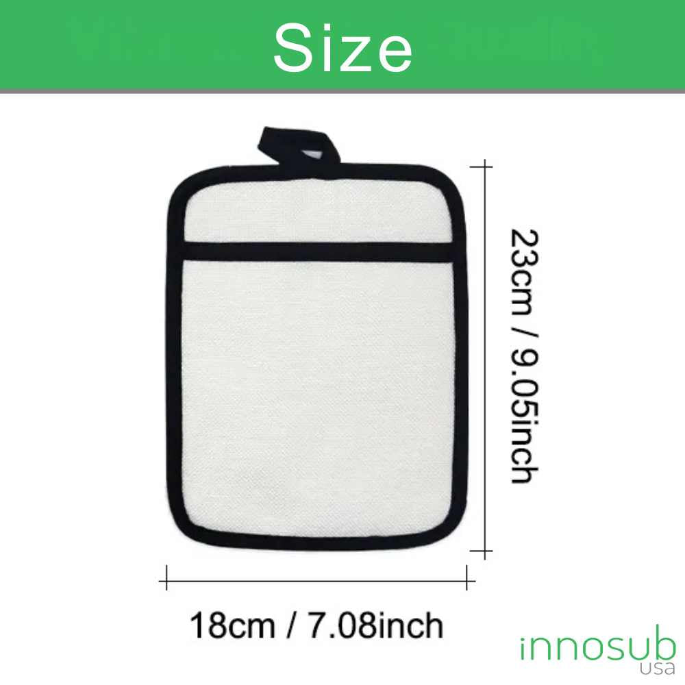 Safe & Stylish: Sublimation Blank Linen/Rubber Pot Holders